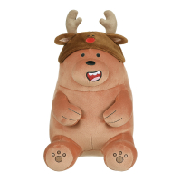 Thú bông We Bare Bears(Grizzly with Reindeer Antlers)