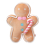 Thú bông Gingerbread Man(Candy Cane)