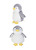 Gối hình chim cánh cụt (Grey) 109811
