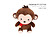 Con khỉ bông (Dark Brown) 095629